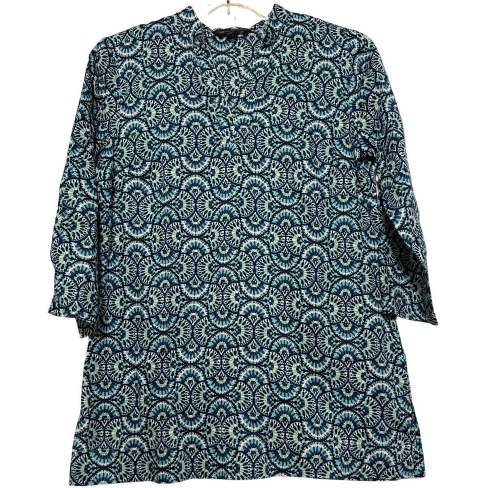 Brooks Brothers Women's Cotton Printed Tunic Top, Size M